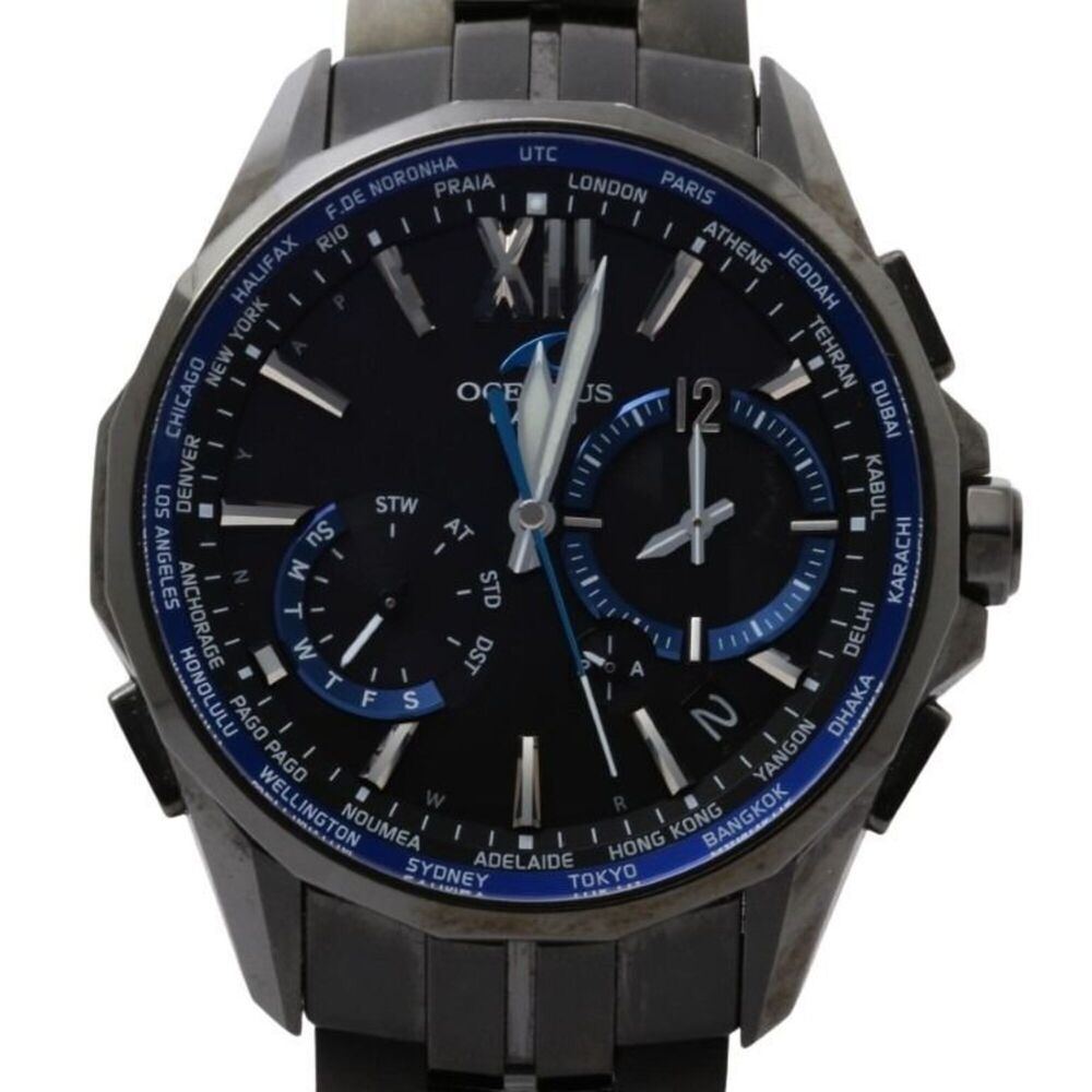 CASIO Oceanus Manta OCW-S3400B-1AJF Black Titanium Men's Analog Watch